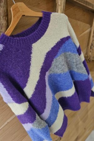 Pull mauve Leïlie