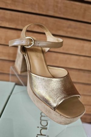 Sandales hautes bronze