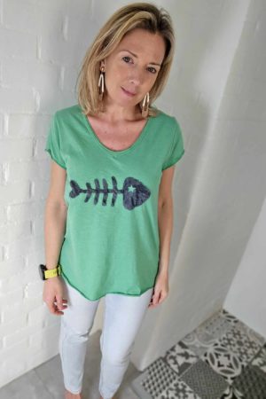T-shirt Fish - Vert