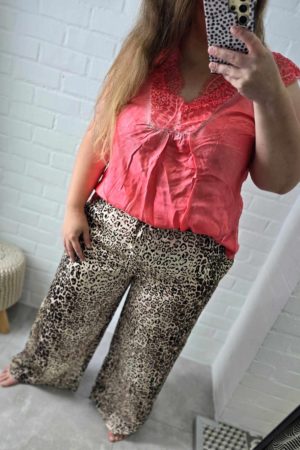 Lilie Plus - Pantalon imprimé léopard