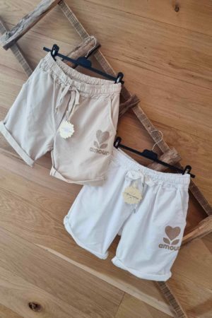 Short relax amour - Beige