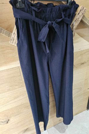 Lilie Plus - Pantalon confort - coupe droite - Bleu marine