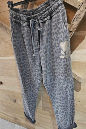 Pantalon relax Léonie - Gris taupe