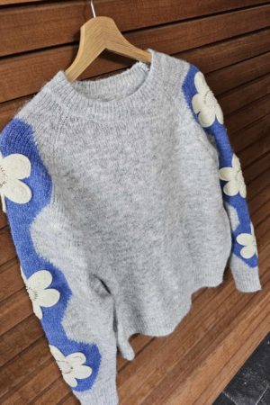 Pull Flora - Gris