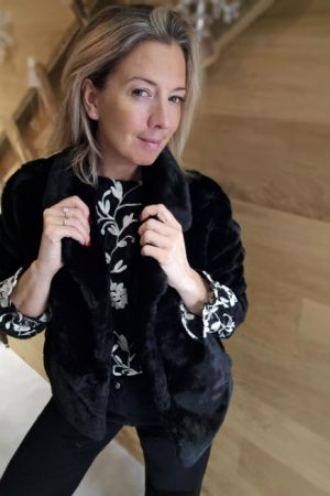 Manteau tout doux - Noir