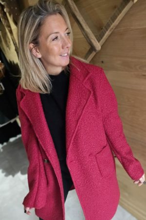 Manteau-Gilet Evelyne - Bordeaux