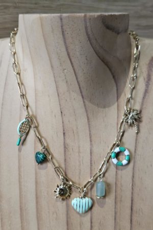 Collier Vacances - Turquoise