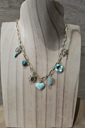 Collier Vacances - Turquoise