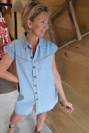 Robe jeans - Bleu clair