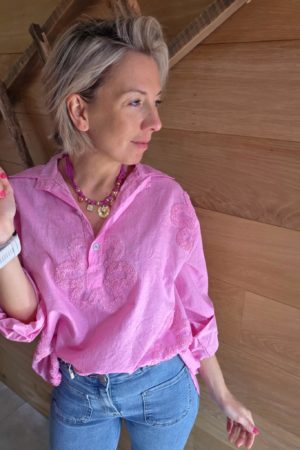 Blouse tunique Cataleïa - Rose clair