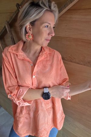 Blouse tunique Cataleïa - Orange