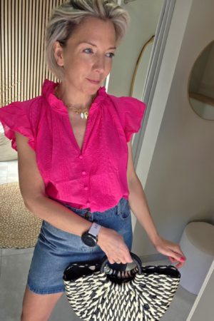 Blouse Célestine - Fuchsia