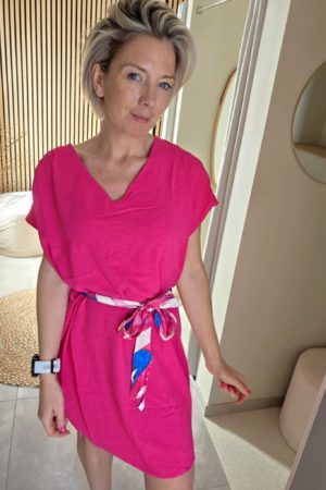 Robe fluide Maëlle - Fuchsia
