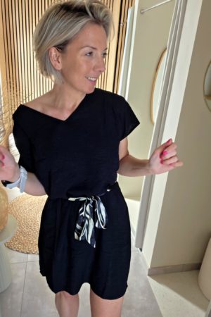 Robe fluide Maëlle - Noir
