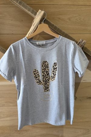 T-shirt Cactus - Gris