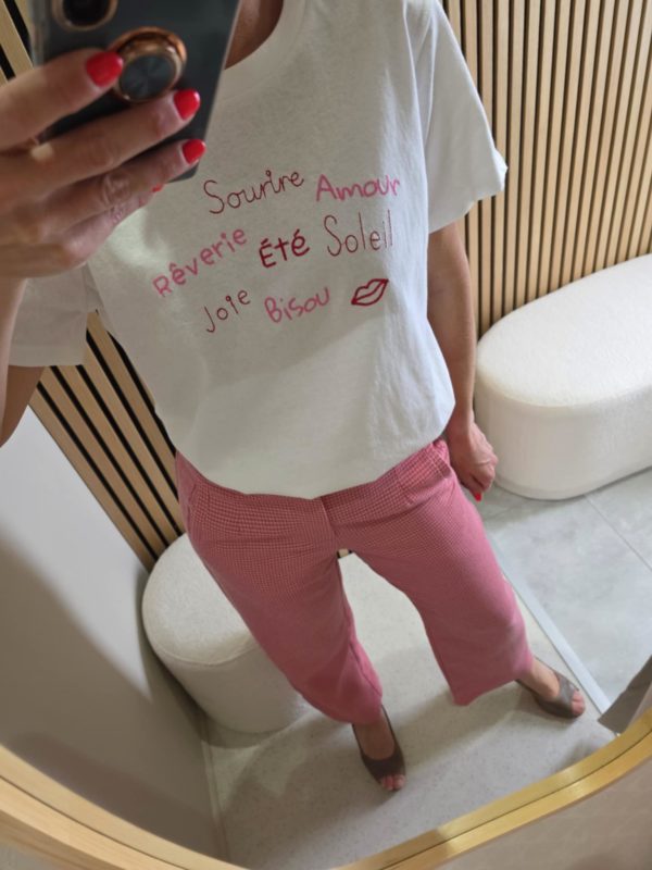 Pantalon rose Cory