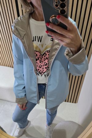 Parka réversible - Bleu clair