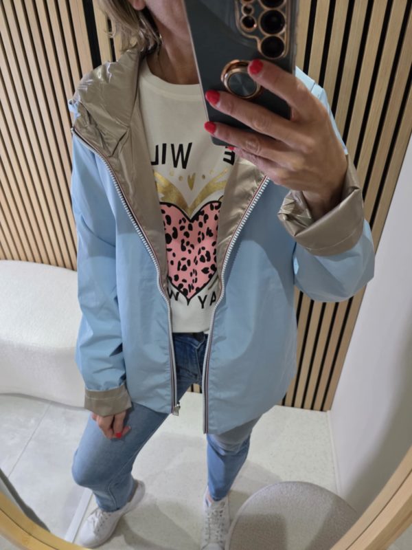 Parka réversible - Bleu clair