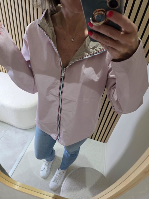 Parka réversible - Rose clair – Image 3