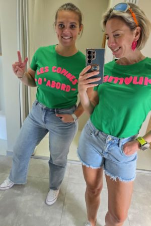 T-shirt Vert - Les copines d'abord