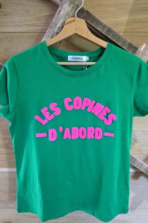 T-shirt Vert - Les copines d'abord