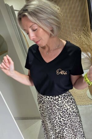 T-shirt Ohlala - Noir