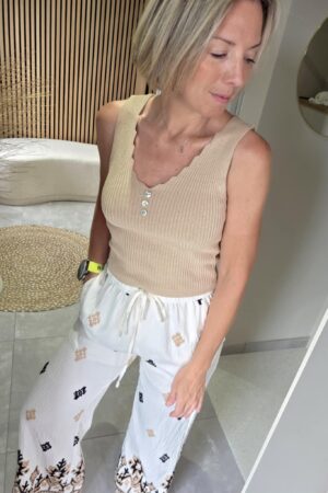 Pantalon écru Oseline