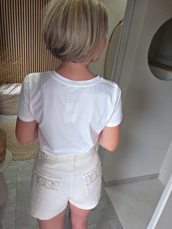 Short Beige Brodé – Image 3