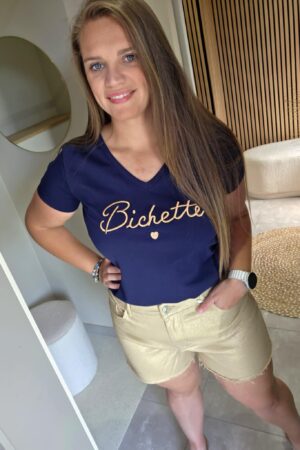 Lilie Plus - T-shirt Bichette - Bleu Marine