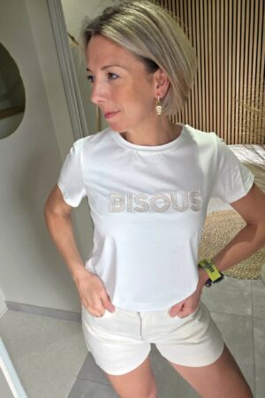 Short Beige Brodé