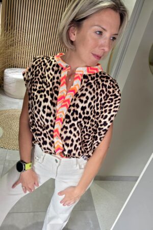 Blouse Léopard&Fluo