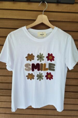 T-shirt Smile - Blanc