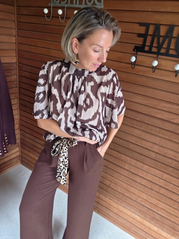 Pantalon fluide - Marron
