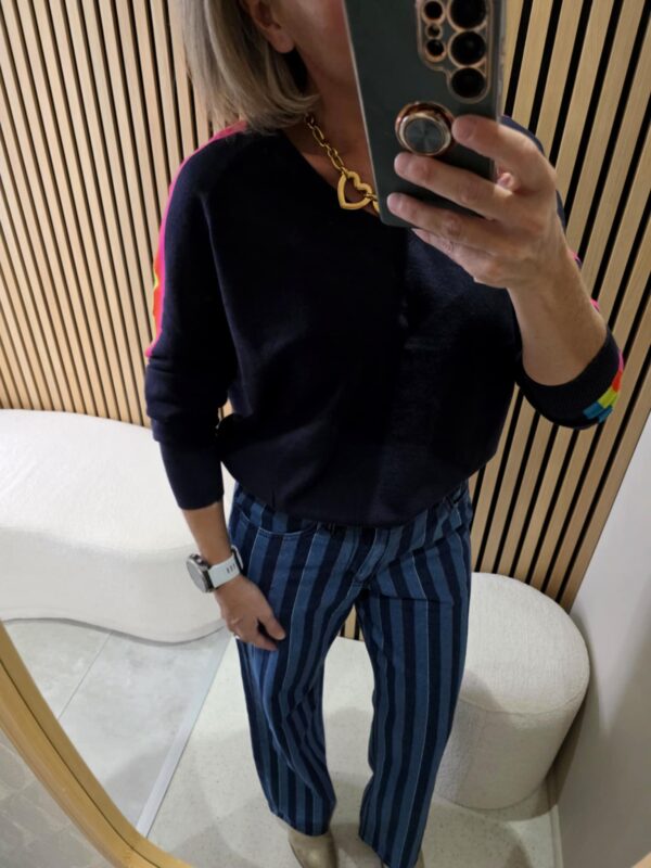 Pantalon jeans ligné – Image 4