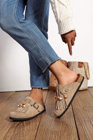 Mules beiges