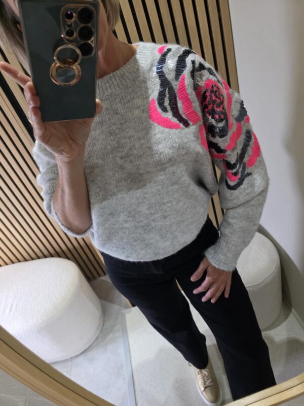 Pull Glam - Gris – Image 4