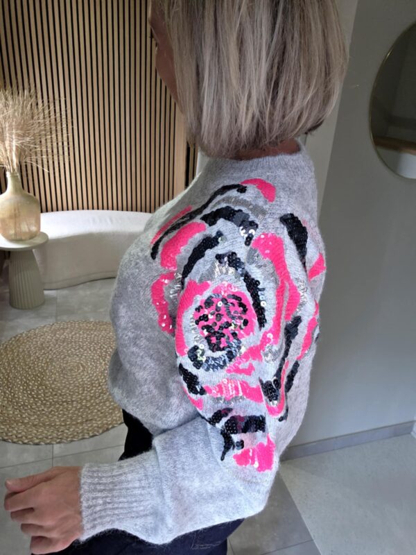 Pull Glam - Gris – Image 2