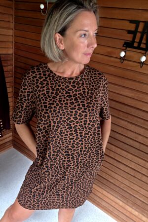 Robe T-shirt Léopard