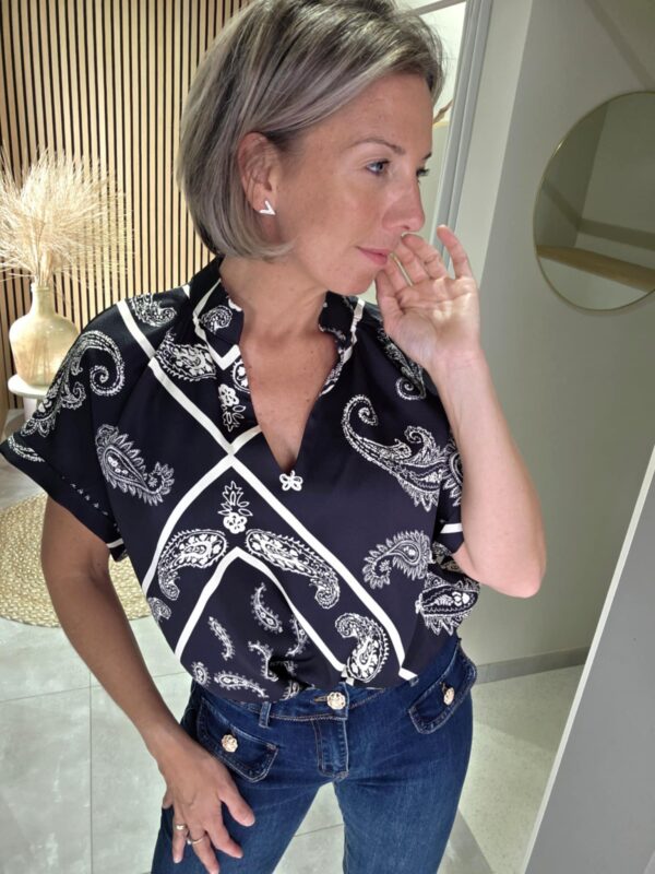 Blouse noire Seed