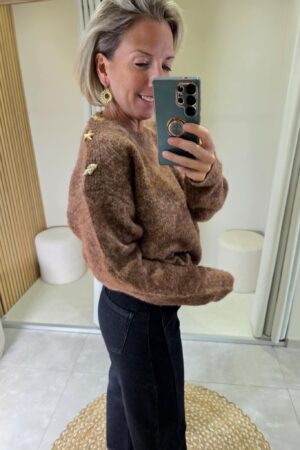 Pull Bijoux - Marron