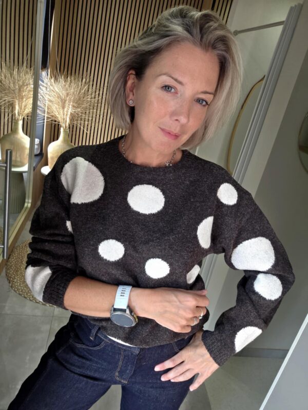 Pull Flocon - Marron