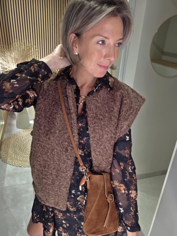 Gilet Paola - Marron – Image 2