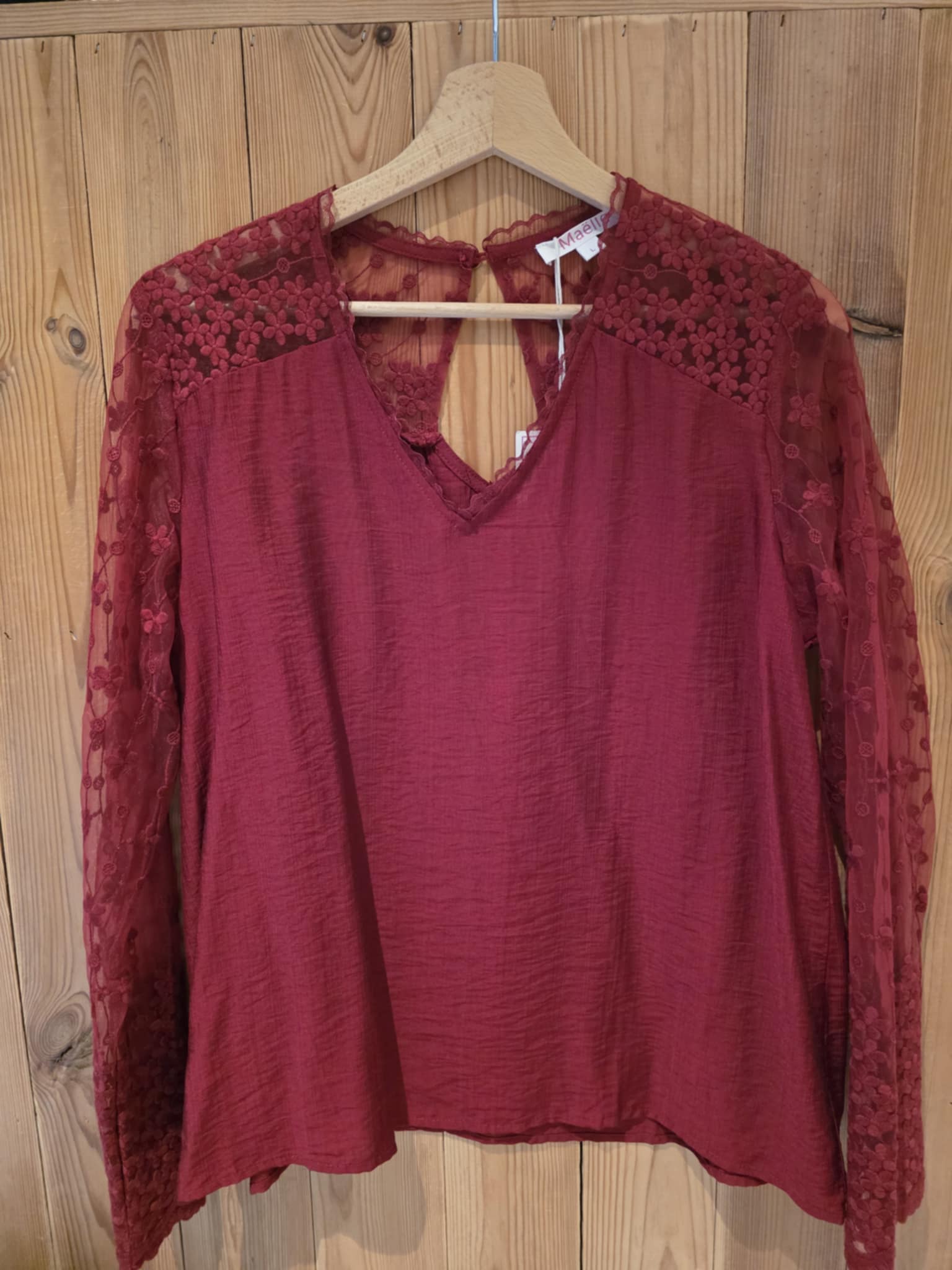 Lilie Plus - Blouse Kenzie - Bordeaux