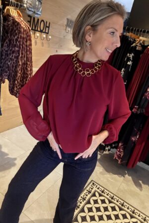 Blouse Nina - Bordeaux