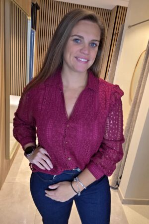 Lilie Plus - Chemisier Delya - Bordeaux