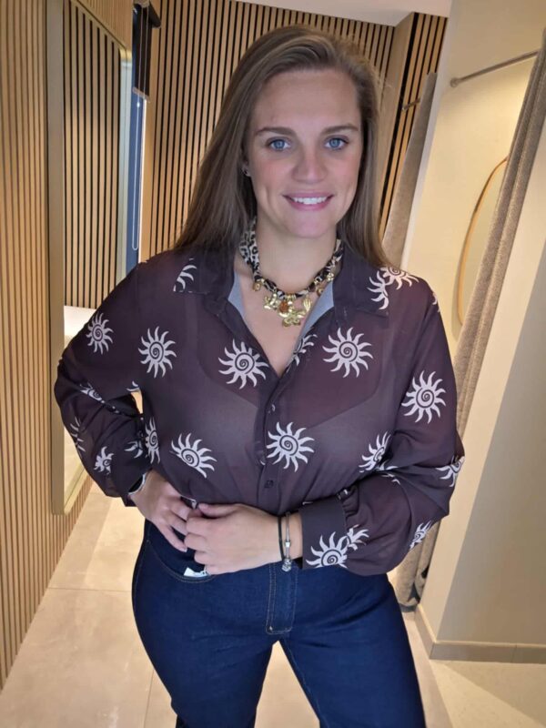 Lilie Plus - Chemisier Soleil - Marron – Image 3