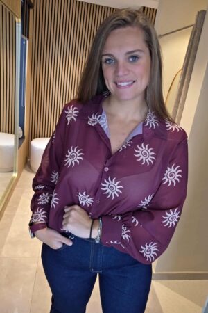 Lilie Plus - Chemisier Soleil - Bordeaux