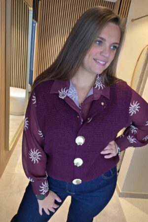 Lilie Plus - Chemisier Soleil - Bordeaux