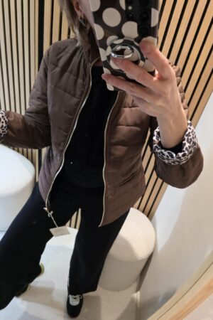 Doudoune réversible - Léopard/Marron