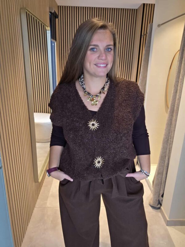 Lilie Plus - Pantalon marron velours – Image 2